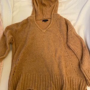 oversized brown american eagle sweater w/hood